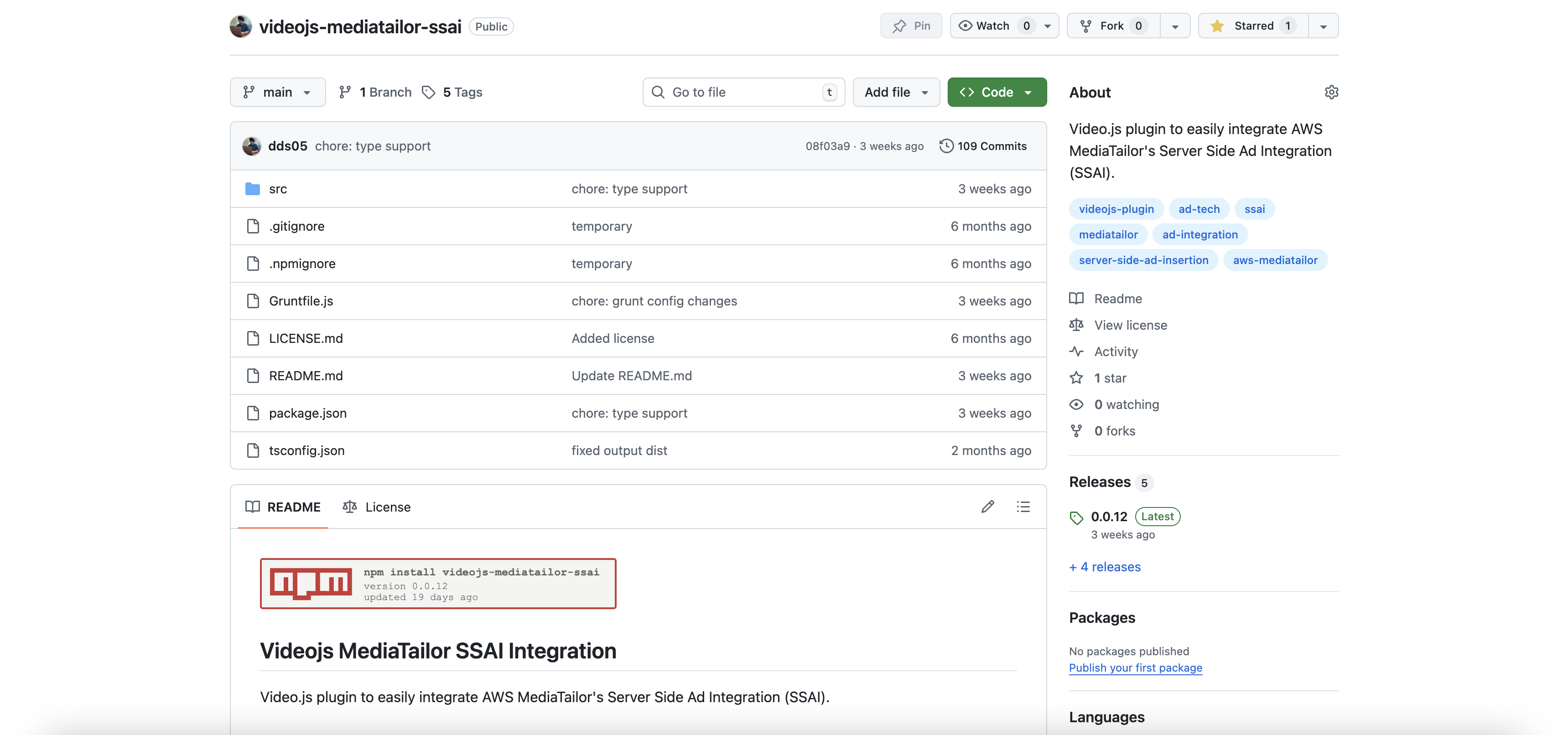 Video.js MediaTailor SSAI