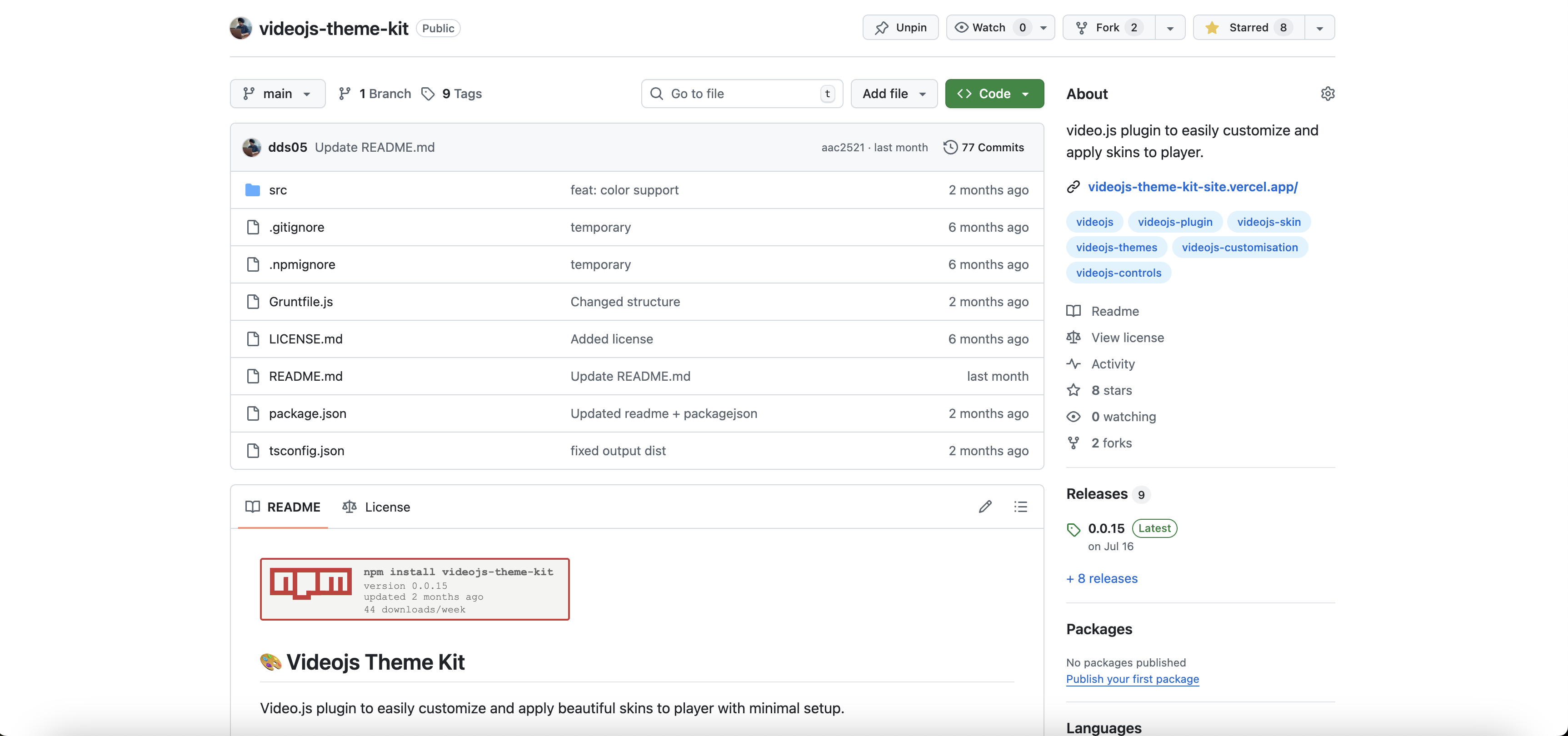 Video.js Theme Kit
